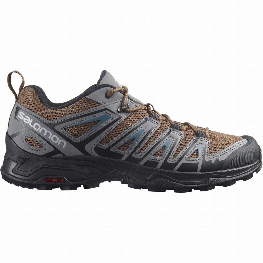 Salomon X Ultra Pioneer Férfi Túracipő Barna/Szürke (RUL6957GH)